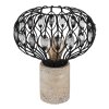 Globo Dorthy Tafellamp stenen uiterlijk, 1-licht