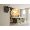 Globo Frosta Wandlamp, Muurspot Chroom, Zwart, 1-licht