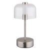 Globo Skyler Tafellamp LED Nikkel mat, 1-licht
