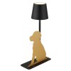 Globo Furri Tafellamp LED Goud, Zwart, 1-licht