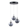Paul Neuhaus Verlichting E-Infinity Hanglamp LED Grijs, 3-lichts, Afstandsbediening
