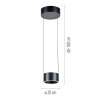 Paul Neuhaus Verlichting Clipse Hanglamp LED Grijs, 2-lichts, Afstandsbediening