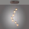 Paul Neuhaus Verlichting Popup Hanglamp LED Brons, 7-lichts, Afstandsbediening