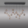Paul Neuhaus Verlichting Popup Hanglamp LED Grijs, 19-lichts, Afstandsbediening