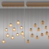 Paul Neuhaus Verlichting Popup Hanglamp LED Brons, 13-lichts, Afstandsbediening