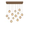Paul Neuhaus Verlichting Popup Hanglamp LED Brons, 13-lichts, Afstandsbediening