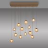 Paul Neuhaus Verlichting Popup Hanglamp LED Brons, 13-lichts, Afstandsbediening