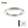 Paul Neuhaus Verlichting Round Plafondlamp LED Transparant, Helder, 1-licht, Afstandsbediening