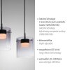 Lichten Direct ELIO Hanglamp LED Zwart, 3-lichts
