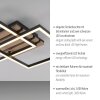 Lichten Direct AKUSTIKA Plafondlamp LED Zwart, 1-licht