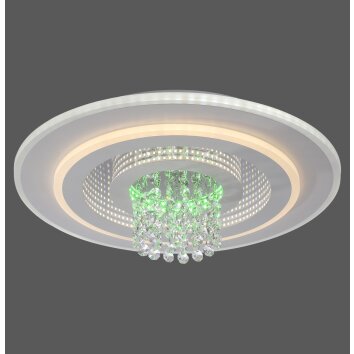 Lichten Direct TOLAGO Plafondlamp LED Wit, 2-lichts, Afstandsbediening, Kleurwisselaar