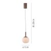 Lichten Direct NAMI Hanglamp LED Zandkleurig, 1-licht