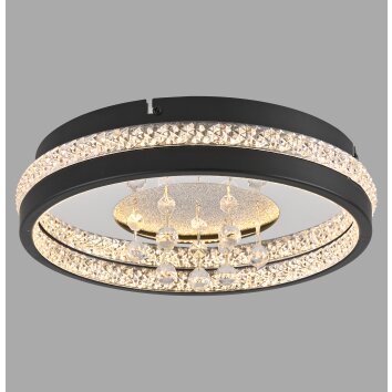 Lichten Direct HANNI Plafondlamp LED Zwart, 1-licht