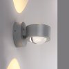 Lichten Direct AKKU-CHIA Wandlamp LED Zilver, 2-lichts, Afstandsbediening