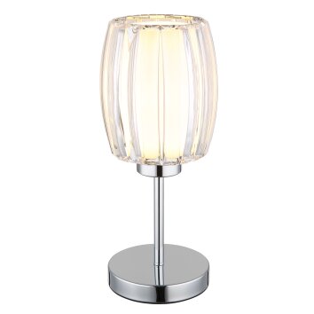 Globo Maribel Tafellamp Chroom, 1-licht