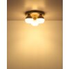 Globo Ragusa Plafondlamp Chroom, Wit, 3-lichts