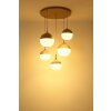 Globo Ragusa Hanglamp Chroom, Wit, 5-lichts