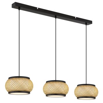 Globo Bambora Hanglamp LED Zwart, 1-licht