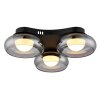 Globo Carlene Plafondlamp LED Zwart, 1-licht