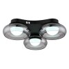 Globo Carlene Plafondlamp LED Zwart, 1-licht