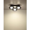Globo Carlene Plafondlamp LED Zwart, 1-licht