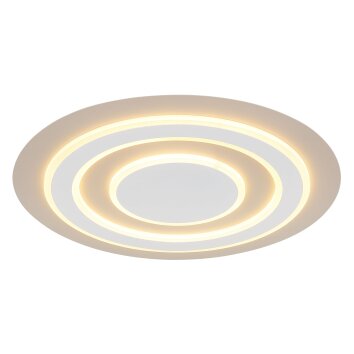 Globo Jayden Plafondlamp LED Zandkleurig, Wit, 1-licht