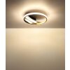 Globo Constance Plafondlamp LED Chroom, Zwart, 1-licht