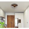Globo Parsons Plafondlamp Natuurlijke kleuren, Zwart, 3-lichts