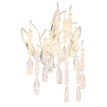 Globo Kinga Wandlamp Zilver, 3-lichts