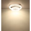 Globo Laurel Plafondlamp LED Chroom, 1-licht, Afstandsbediening