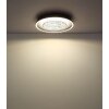 Globo Mirrora Plafondlamp LED Chroom, Zwart, Zilver, 1-licht