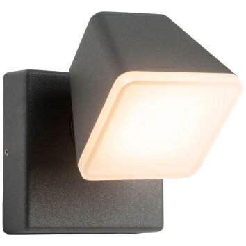 AEG Isacco Buiten muurverlichting LED Antraciet, 1-licht