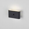 Lichten Direct ZIDDY Wandlamp LED Zwart, 2-lichts, Bewegingsmelder