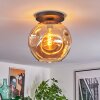 Ripoll Plafondlamp, Kogellampje Amber, 1-licht
