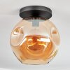 Ripoll Plafondlamp, Kogellampje Amber, 1-licht