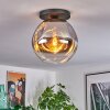 Ripoll Plafondlamp, Kogellampje Chroom, Duidelijk, Rookkleurig, 1-licht