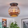Ripoll Plafondlamp, Kogellampje Chroom, Rookkleurig, 1-licht