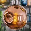 Ripoll Hanglamp, Kogellampje, Hanglamp Blauw, Groen, Koperkleurig, 5-lichts