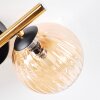 Chehalis Plafondlamp, Kogellampje Goud, Zwart, 3-lichts