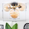 Chehalis Plafondlamp, Kogellampje Goud, Zwart, 3-lichts