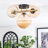 Chehalis Plafondlamp, Kogellampje Goud, Zwart, 3-lichts