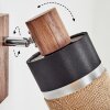 Fallhagen Wandlamp, Muurspot Chroom, Hout donker, 1-licht
