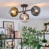 Gastor Plafondlamp, Kogellampje Blauw, Chroom, Groen, Duidelijk, Rookkleurig, 3-lichts