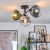 Gastor Plafondlamp, Kogellampje Blauw, Chroom, Groen, Duidelijk, Rookkleurig, 3-lichts