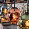 Ripoll Hanglamp, Kogellampje, Hanglamp Natuurlijke kleuren, Zwart, 3-lichts