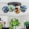 Ripoll Plafondlamp, Kogellampje Blauw, Goud, Groen, 4-lichts