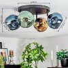 Ripoll Plafondlamp, Kogellampje Blauw, Goud, Groen, 4-lichts