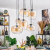 Apedo Hanglamp, Hanglamp Amber, Duidelijk, 6-lichts