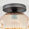 Ripoll Plafondlamp, Kogellampje Amber, 1-licht
