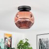 Ripoll Plafondlamp, Kogellampje Koperkleurig, 1-licht